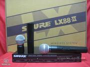 микрофон SHURE LX88-II радиосистема 2 микрофона SHURE SM58.МАГАЗИН.